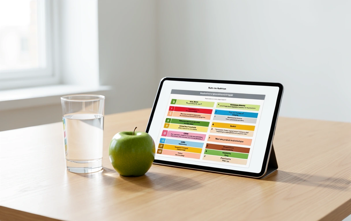 Professionele voedingsconsultatie omgeving